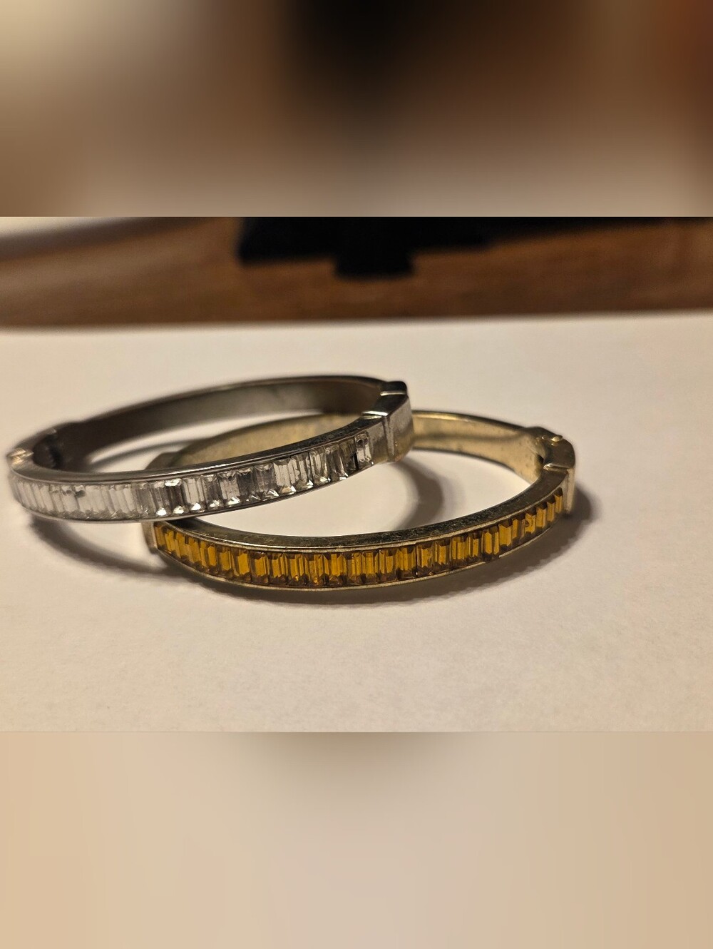 Set Of Rhinestone Bracelets